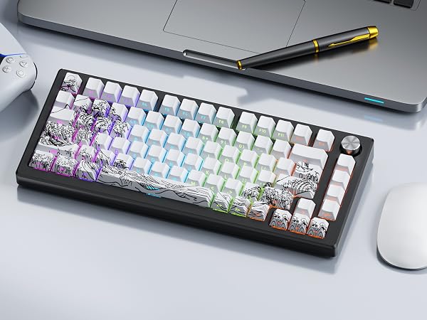 white keycaps