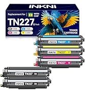 TN227 tn-227bk/c/m/y high Yield Toner Cartridge 5 Pack(with chip) Compatible Replacement for Brot...