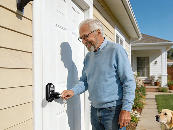 front door knob keypad