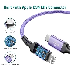 Built with Apple C94 MFi Connector