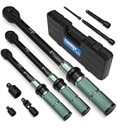 DISEN 9PCS Click Torque Wrench Set 1/4
