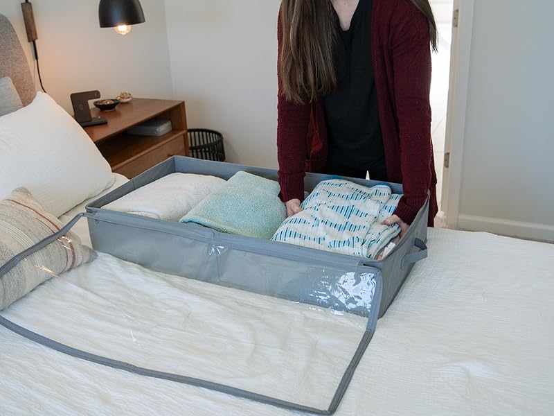 bed storage underbed clothes under organizers and container the bins couch large crib organizer