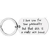 Boyfriend Keychain from Girlfriend Love Personality Keychain Husband Fiance Present Cute Couples ...