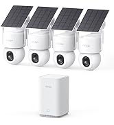 aosu SolarCam D1 Max 4-Cam Kit, 4K Solar Security Cameras Outdoor Wireless, 360° Pan & Tilt Cover...