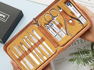 toe nail kit toe nail grinder kit for thick nails cuticle clippers for nails foot pedicure kit