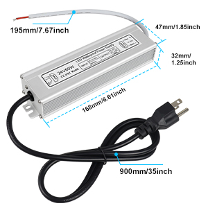 60W waterproof power supply