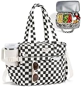 Bagstellar Corduroy Lunch Box for Women Insulated Lunch Bag Cooler Tote Bag | Wide Opening Adult ...