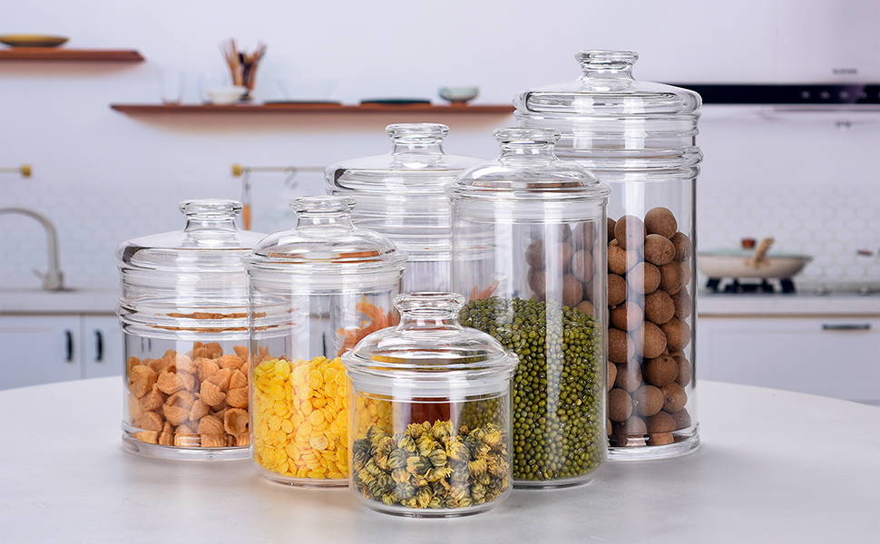 acrylic storage jar
