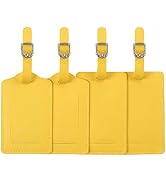 Vigorport Luggage Tags, Leather Personalized Suitcase Tag Set of 4 Pack | TSA Approved Luggage ID...