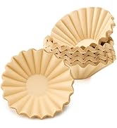 Segarty 150 Count Natural Unbleached Brown Paper Coffee Filters, 6.1inch 1-2 Cup Paper-made Dispo...