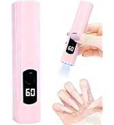 Kylara Handheld UV Light for Gel Nails,60Min Long-Lasting Mini UV Nail Lamp with LED Screen,Cordl...