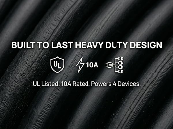 NEMA 5-15P to IEC320 4X C13 Y-Power Cable