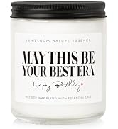 LUMELOOM Birthday Gifts for Women, Happy Birthday Candle- 9oz Lavender Scented Soy Wax Candle, Id...