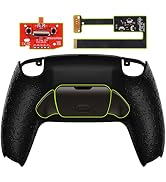 eXtremeRate Textured Black Real Metal Buttons (RMB) Version Rise 2.0 Remap Kit for PS5 Controller...