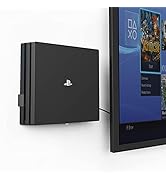 Monzlteck Wall Mount for PS-4 pro,Near or Behind TV, Space Saving,Easy to Install