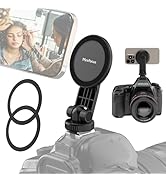 Magnetic Tripod Phone Mount Adapter with Cold Shoe, Compatible with MagSafe for iPhone 16/15/14/1...