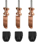 AD5X Hotend Nozzle Kit, 3 Pack 0.4mm Hardened Steel Integrated Nozzle with 3 Silicone Covers - Al...