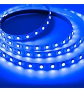 iNextStation LED Strip Light Blue, 12V 16.4ft 5m Flexible Strip Tape Light 300 LEDs 5050 SMD Cutt...