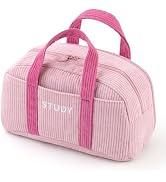 EASTHILL Corduroy Hand-held Pencil Case Large Cute Pencil Pouch Stationery Pen Bag for Teen Girls...