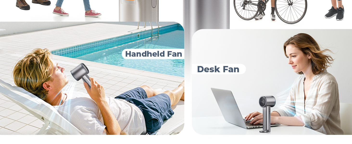 portable handheld fan
