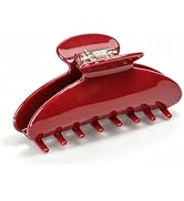 4.6 Inch Acetate Hair Claw Clip for Women, Strong Hold Non-Slip Jaw for Girls Long Thick Hair, Ch...