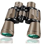 PISEZ 20X50 Binoculars for Adults High Powered with Low Light Vision,Large View Waterproof Binocu...