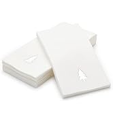 By Madee: 50 Pack Christmas Napkins Disposable | Disposable Hand Towels for Bathroom | Linen Like...