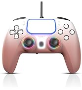 NBCP for PlayStation 5 Wired Game Controller,Compatible With PS5, PS4,PC and Steam Gamepads,Dual ...
