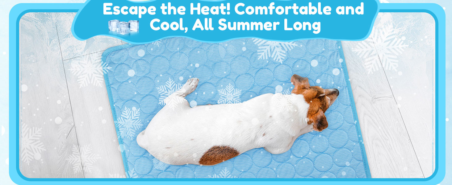 Dog Cooling Mat, Pet Cooling Pads for Dogs Cats Washable Summer Kennel Mat