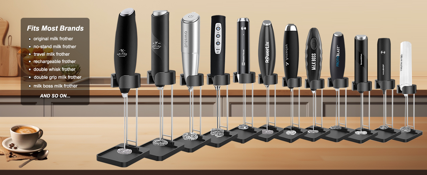 milk frother stand