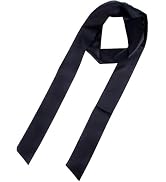 Jizlan Black Satin Ribbon Belt Long Sash Belt Wedding Dress Bridal Waist Robe Replacement Special...