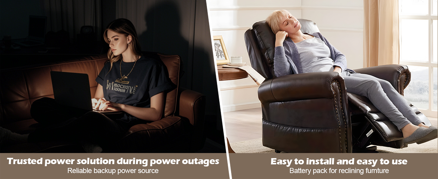 furniture battery pack for power reclining furniture