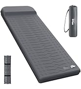 HiiPeak Memory Sleeping Pad, Compact 3" Thick Foam Sleeping Mats with Pillow, 9.5 R-Value Insulat...