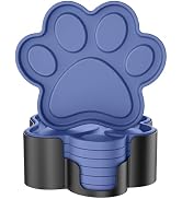 ME.FAN Silicone Coasters 6 Pack Paw Cup Mat with Holder, Dog Cat Paw Shape, for Hot or Cold Drink...