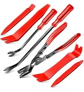 Doaho 7 Pcs Car Trim Removal Tool Kit with Non-Scratch Plastic Pry Tool and Fastener Clip Pliers ...