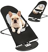 Cat Dog Rocking Chair Pet Rocking Chair for Small Dogs & Cats, Portable Foldable Pet Bed w/ 3-Lev...