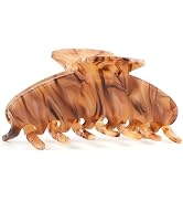 MAORULU Large Acetate Hair Claws - Premium Durable 4 Inch No-Slip Claw Clips for Thick Thin Hair ...