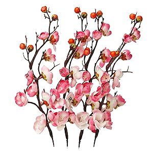 Artificial Silk Plum Blossom Flower