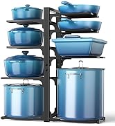ORDORA Pots and Pans Organizer: under Cabinet, 20.8" Height Heavy Duty 120LBS Pots Pans Organizer...