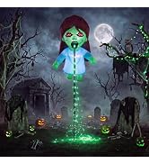 Giant 12.80FT Halloween Inflatables Floating Ghost Doll Outdoor Decorations | Built-in Flowing Gr...