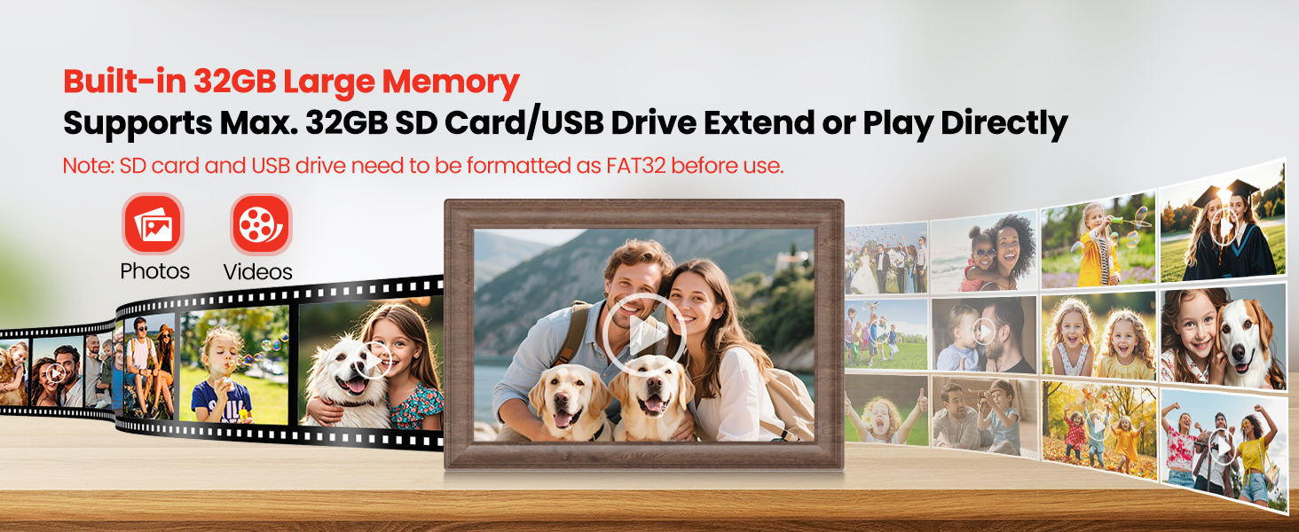 Built-in 32GB Memory