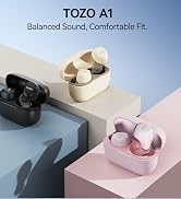 TOZO A1 Wireless Earbuds Bluetooth 5.3 Light Weight in Ear IPX5 Waterproof Headphones 2 Mic for A...