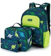 mommore Kids Backpack Set, Lightweight School Backpack for Kids Elementary Bookbag for Students w...