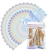 LOKQING 200 PACK Mylar Bags for Food Storage Resealable Bags for Small Business Stand Up Packagin...