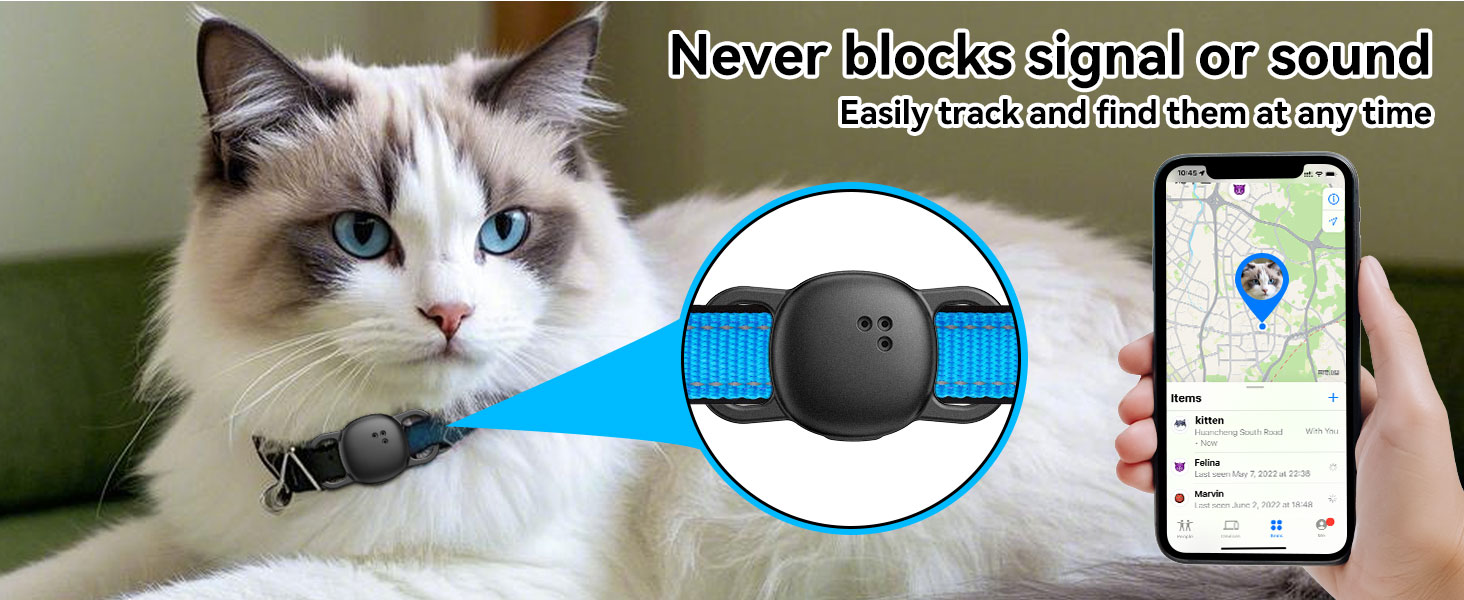 Never blocks signal or sound Easily track and find them at any time