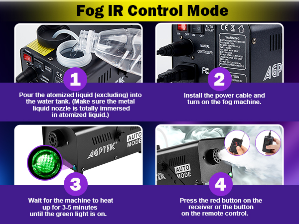fog machine smoke machine auto spray with remote control