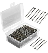 Mia Klein Bobby Pins 2 Inch 300Count for Brown Hair, Crimped Hair Pins for Women, Girls and Kids,...