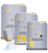 10-Pack Vacuum Bags for Travel with Wireless Rechargeable Pump, Carry-on Size Compression Packing...