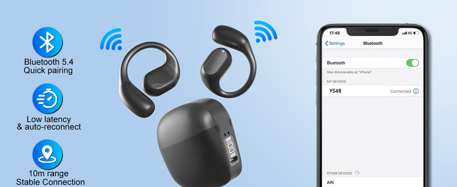 wireless open ear earbuds