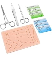 Ultrassist Suture Practice Kit for Medical and Vet Students, Startup Suture Kit Including Silicon...